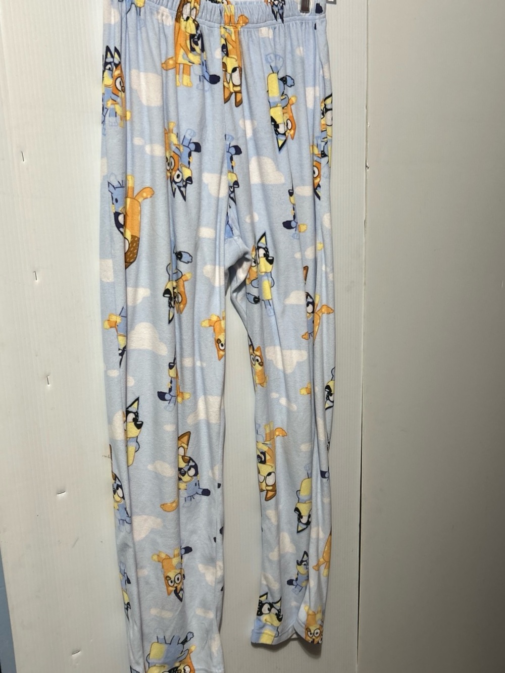 Light Blue Cartoon-Print Men’s Lounge Joggers